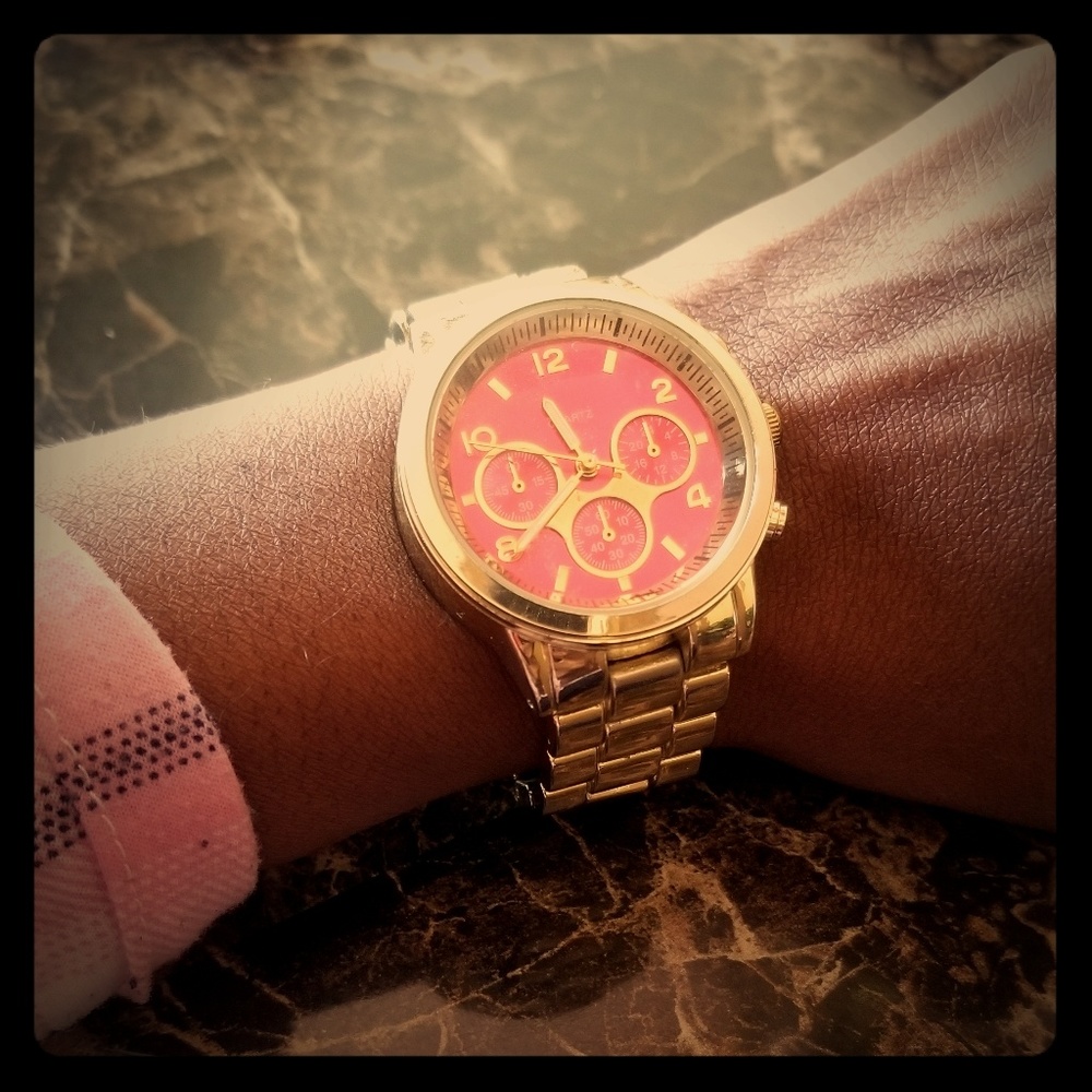 Women's pink watch